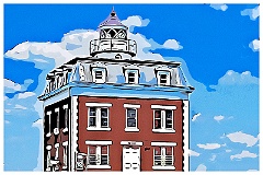 New London Ledge Lighthouse Tower - Digital Painting